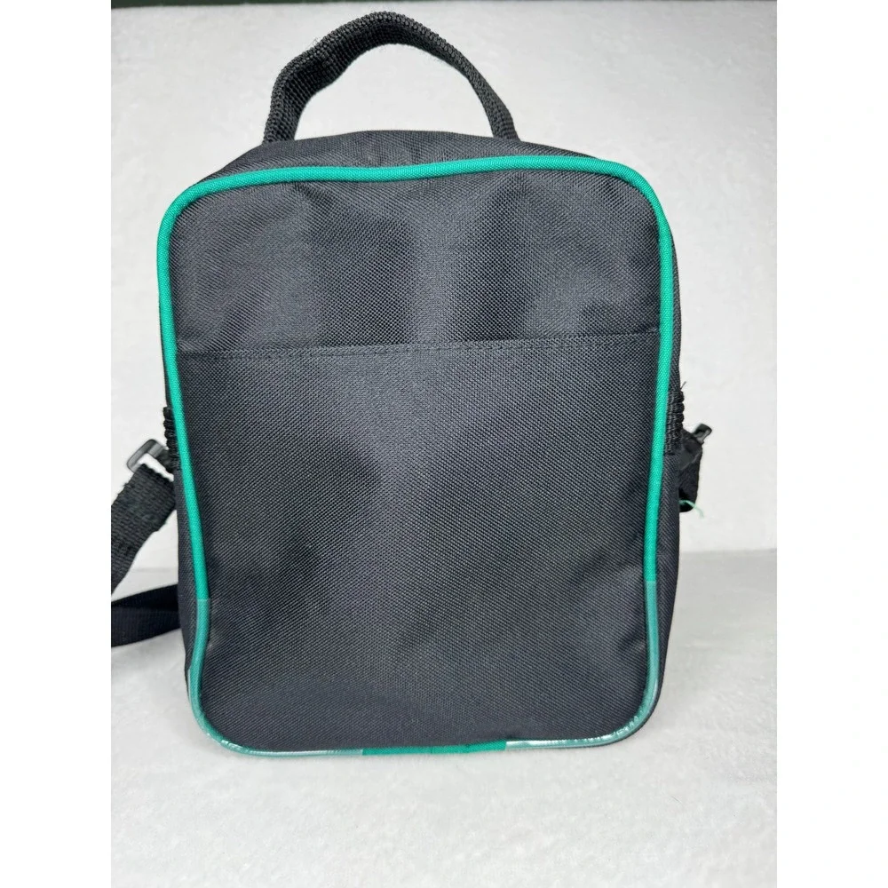 Olympia Travelers Friend Crossbody Bag Black Green Canvas Messenger Travel Small